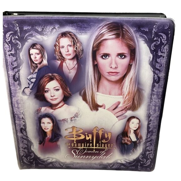 BUFFY THE VAMPIRE SLAYER Women of Sunnydale Inkworks Collectors Binder & 105 Car - Picture 1 of 16